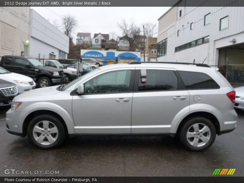 Bright Silver Metallic / Black 2012 Dodge Journey SXT AWD