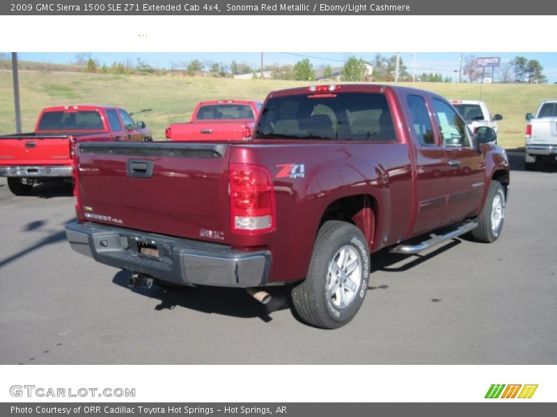 Sonoma Red Metallic / Ebony/Light Cashmere 2009 GMC Sierra 1500 SLE Z71 Extended Cab 4x4