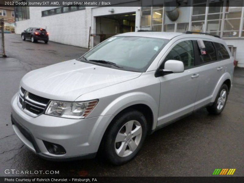 Bright Silver Metallic / Black 2012 Dodge Journey SXT AWD