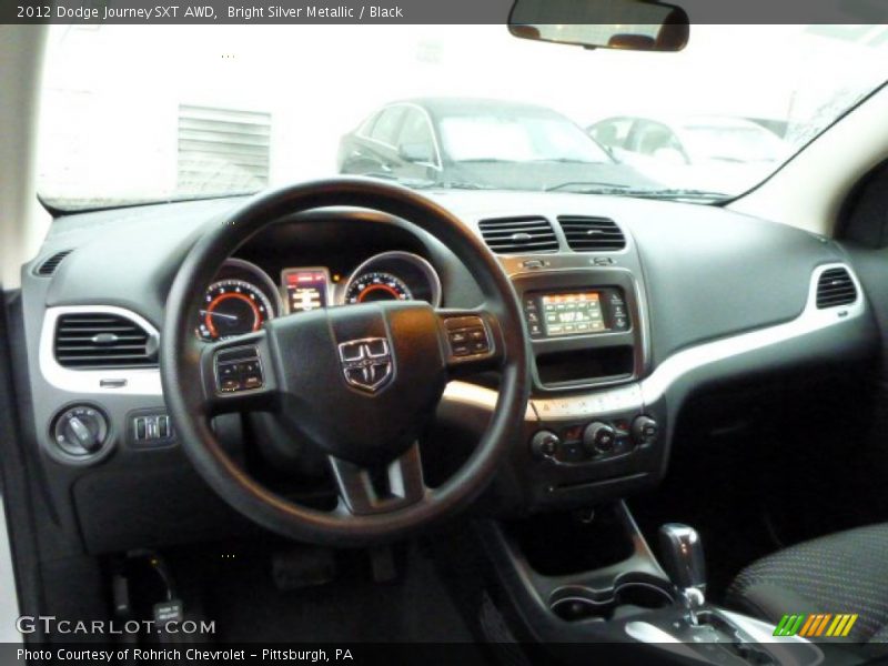 Bright Silver Metallic / Black 2012 Dodge Journey SXT AWD