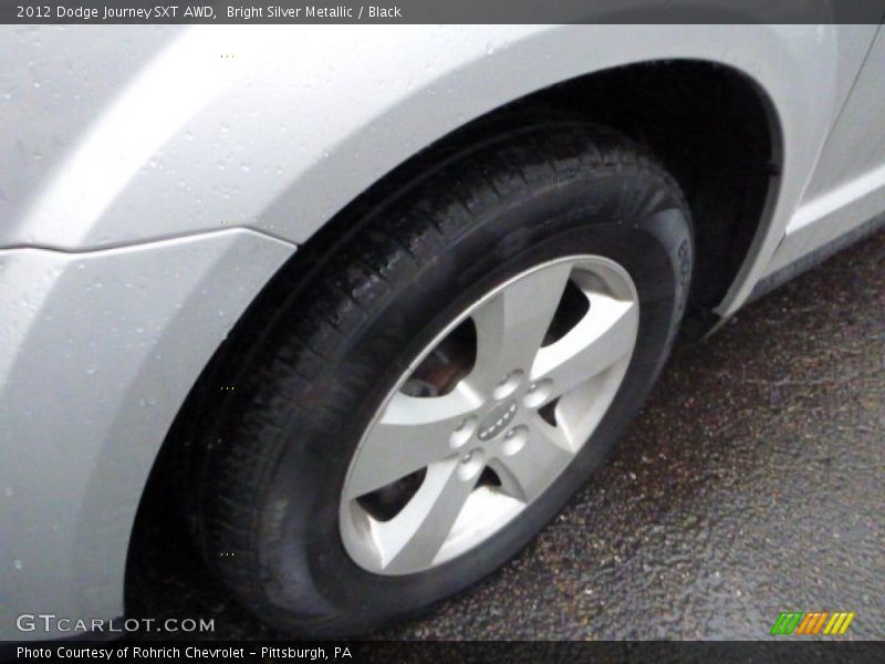Bright Silver Metallic / Black 2012 Dodge Journey SXT AWD