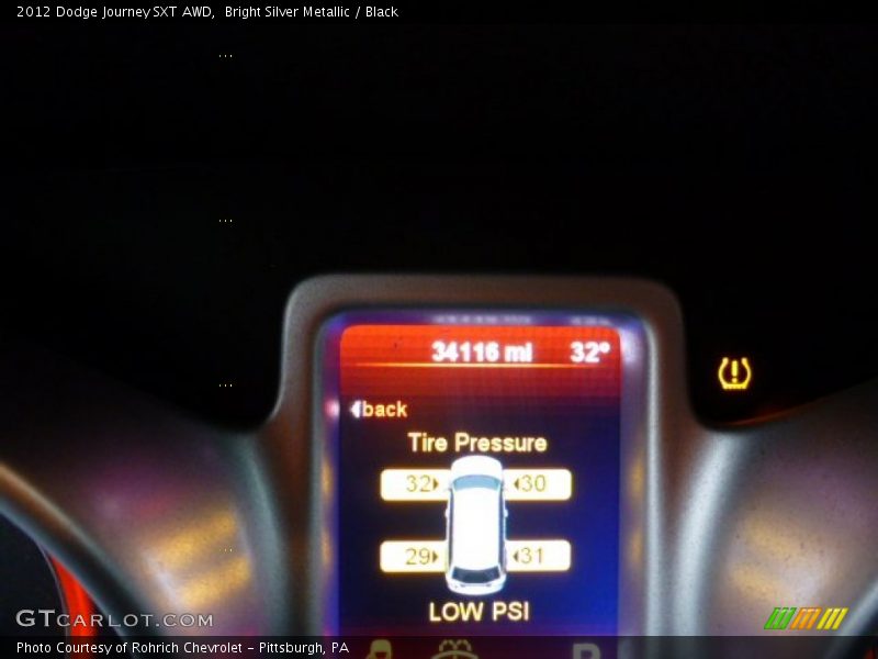 Bright Silver Metallic / Black 2012 Dodge Journey SXT AWD