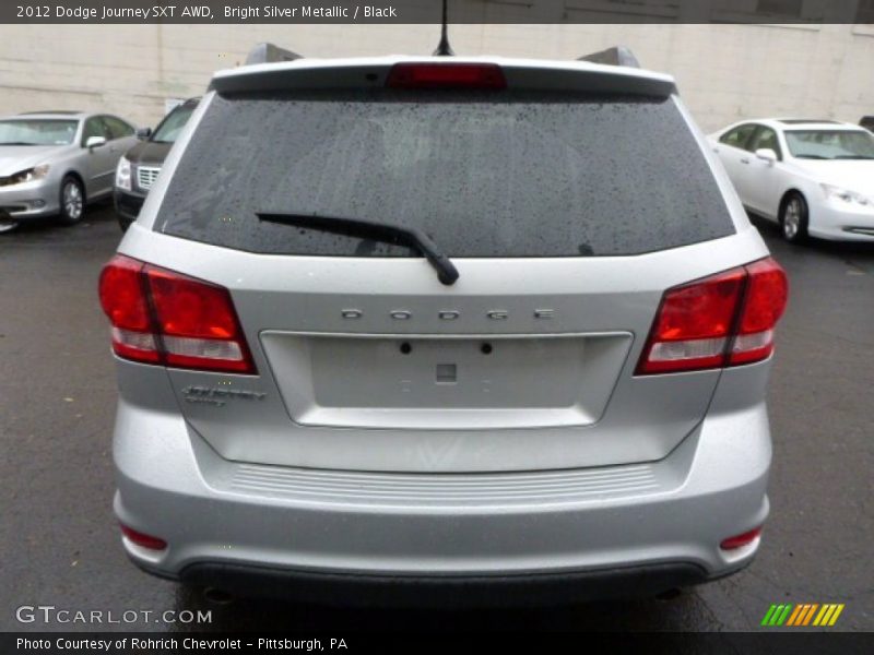Bright Silver Metallic / Black 2012 Dodge Journey SXT AWD