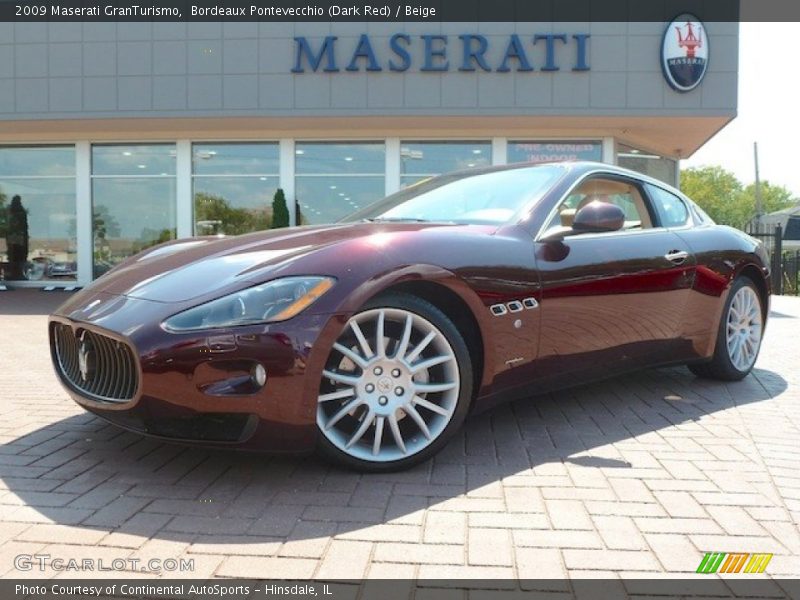 Bordeaux Pontevecchio (Dark Red) / Beige 2009 Maserati GranTurismo