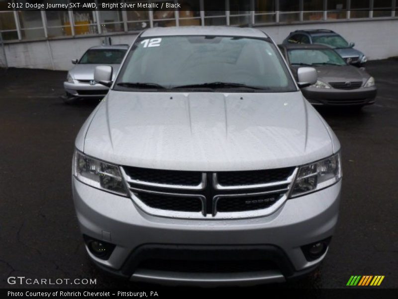 Bright Silver Metallic / Black 2012 Dodge Journey SXT AWD