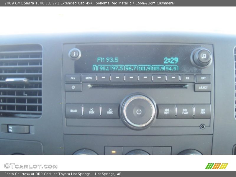 Sonoma Red Metallic / Ebony/Light Cashmere 2009 GMC Sierra 1500 SLE Z71 Extended Cab 4x4
