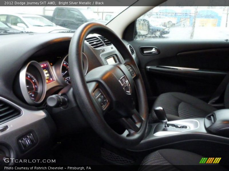 Bright Silver Metallic / Black 2012 Dodge Journey SXT AWD