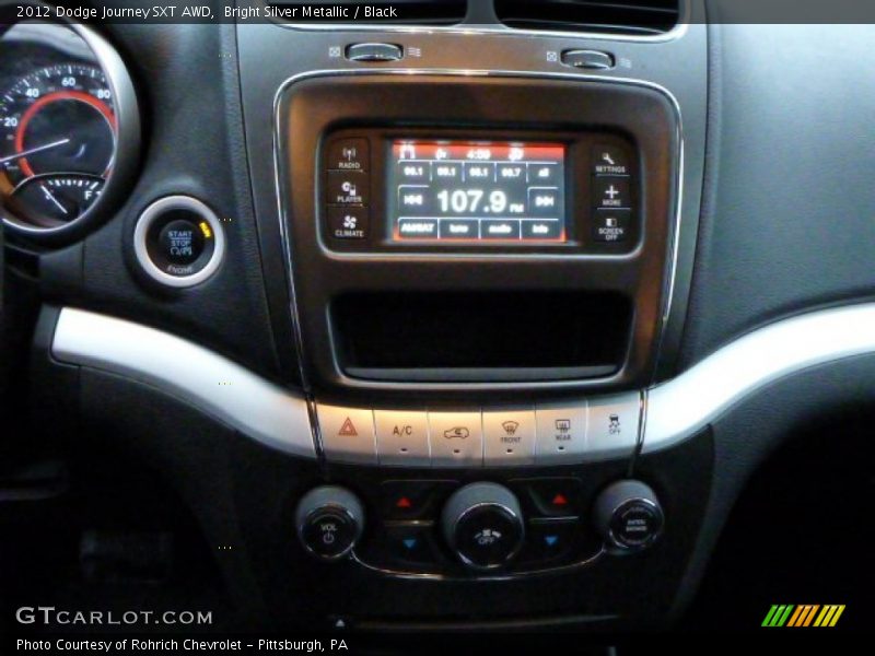 Bright Silver Metallic / Black 2012 Dodge Journey SXT AWD