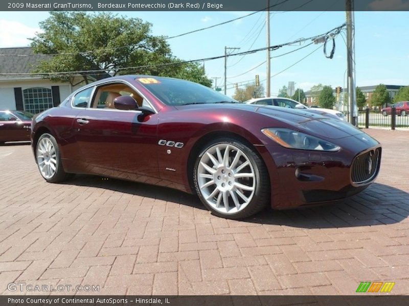 Bordeaux Pontevecchio (Dark Red) / Beige 2009 Maserati GranTurismo