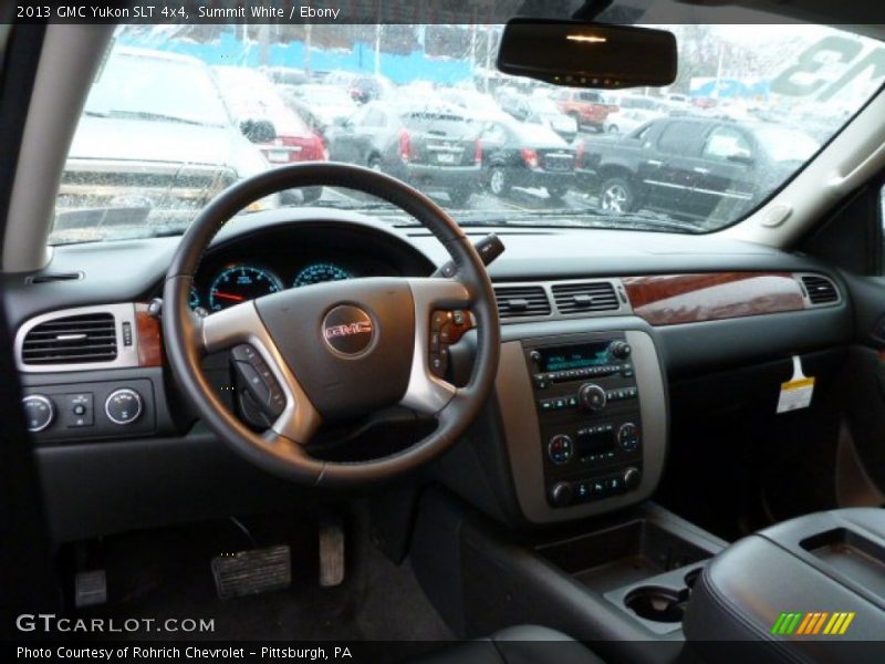 Summit White / Ebony 2013 GMC Yukon SLT 4x4
