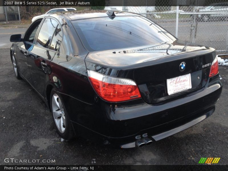 Jet Black / Auburn 2007 BMW 5 Series 525i Sedan