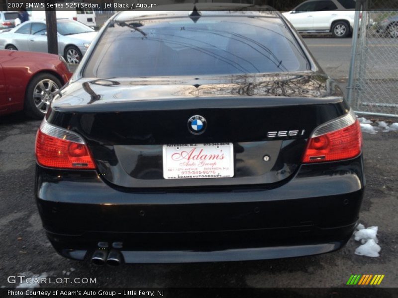 Jet Black / Auburn 2007 BMW 5 Series 525i Sedan
