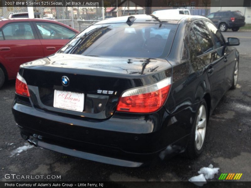 Jet Black / Auburn 2007 BMW 5 Series 525i Sedan