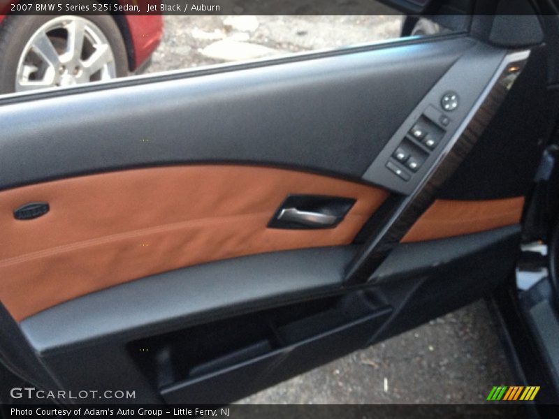 Jet Black / Auburn 2007 BMW 5 Series 525i Sedan