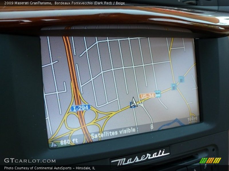 Navigation of 2009 GranTurismo 