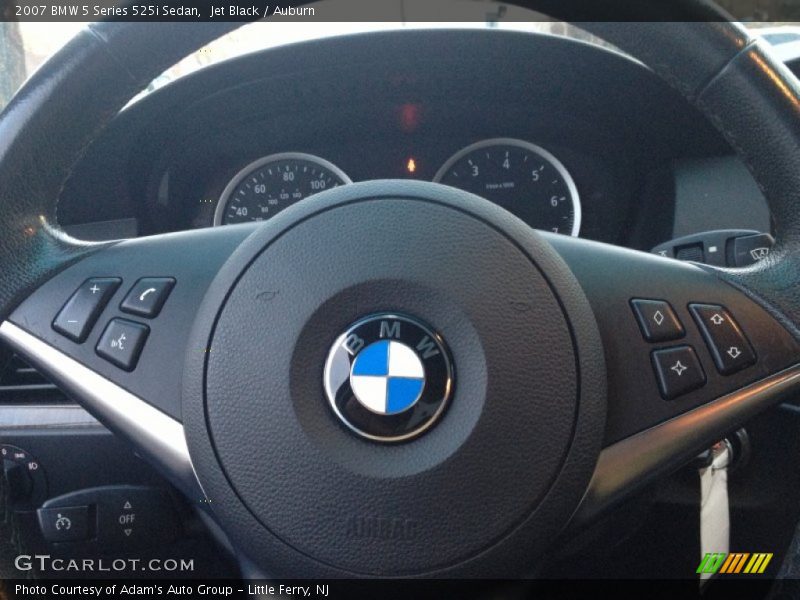 Jet Black / Auburn 2007 BMW 5 Series 525i Sedan