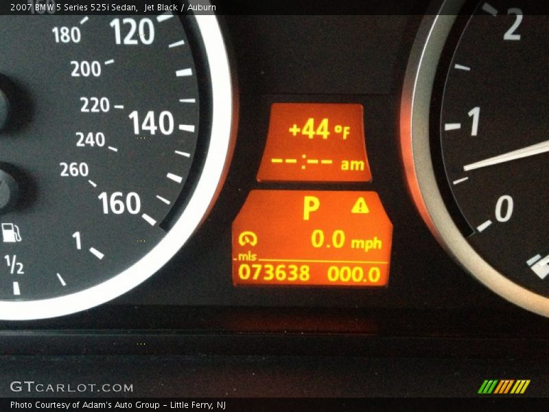 Jet Black / Auburn 2007 BMW 5 Series 525i Sedan