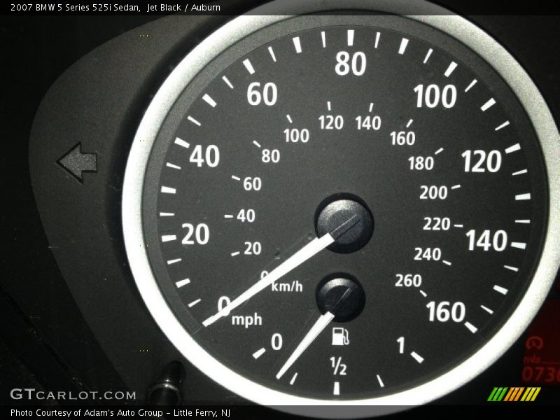 Jet Black / Auburn 2007 BMW 5 Series 525i Sedan