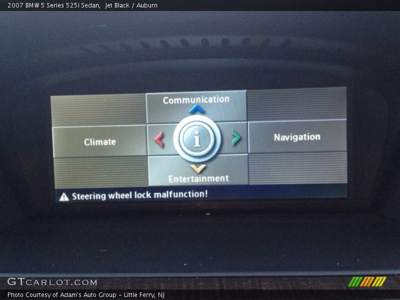 Jet Black / Auburn 2007 BMW 5 Series 525i Sedan