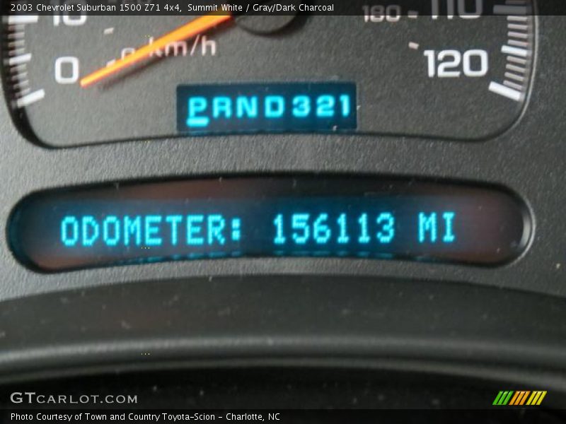 Summit White / Gray/Dark Charcoal 2003 Chevrolet Suburban 1500 Z71 4x4