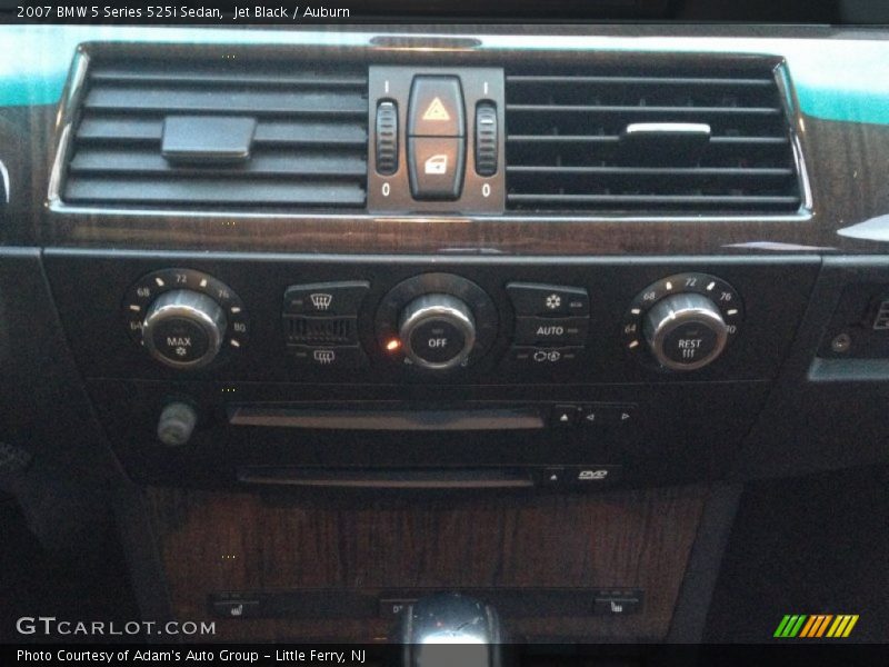 Jet Black / Auburn 2007 BMW 5 Series 525i Sedan