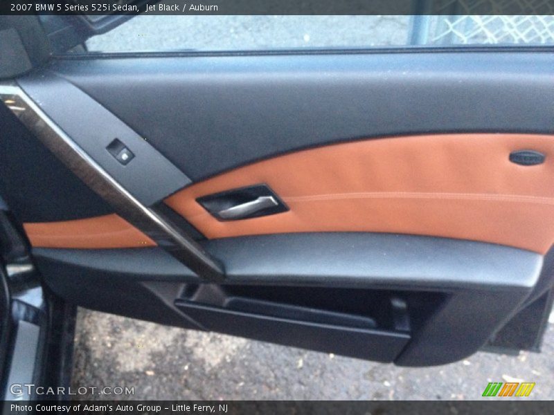 Jet Black / Auburn 2007 BMW 5 Series 525i Sedan