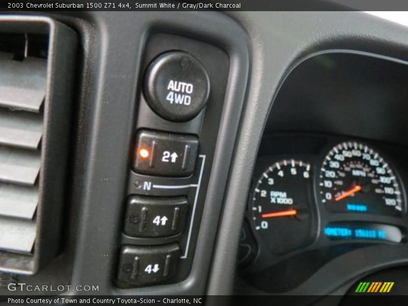Controls of 2003 Suburban 1500 Z71 4x4