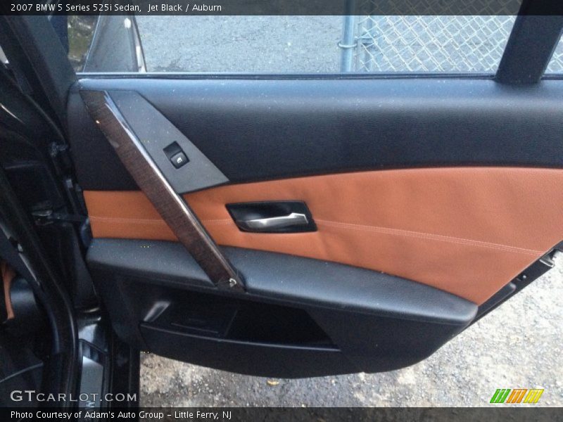Jet Black / Auburn 2007 BMW 5 Series 525i Sedan
