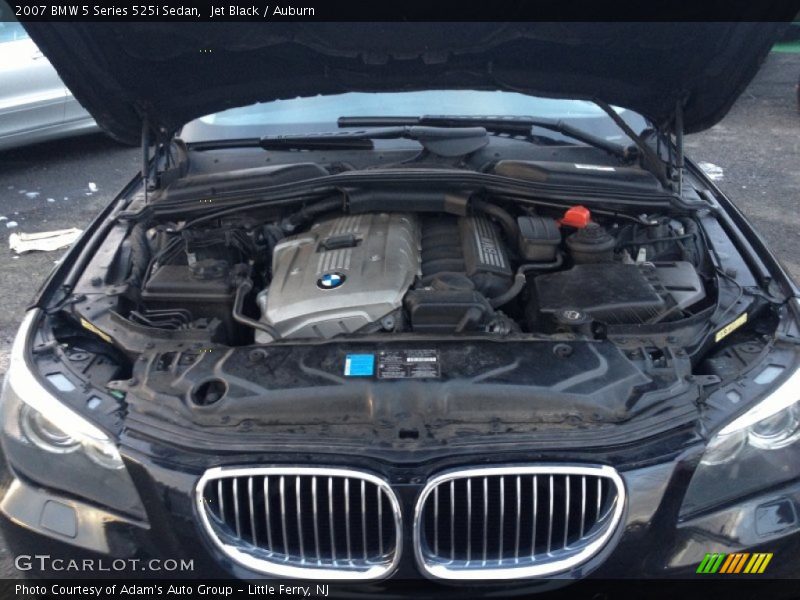 Jet Black / Auburn 2007 BMW 5 Series 525i Sedan