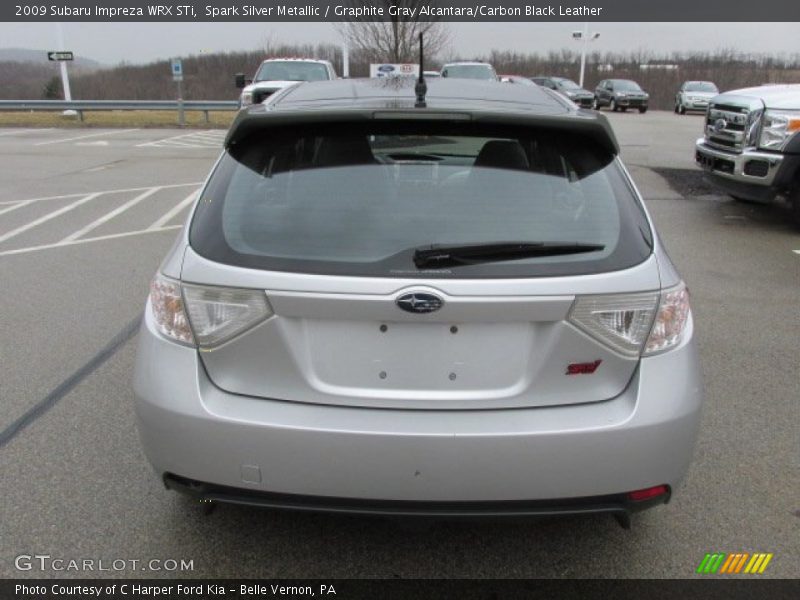 Spark Silver Metallic / Graphite Gray Alcantara/Carbon Black Leather 2009 Subaru Impreza WRX STi