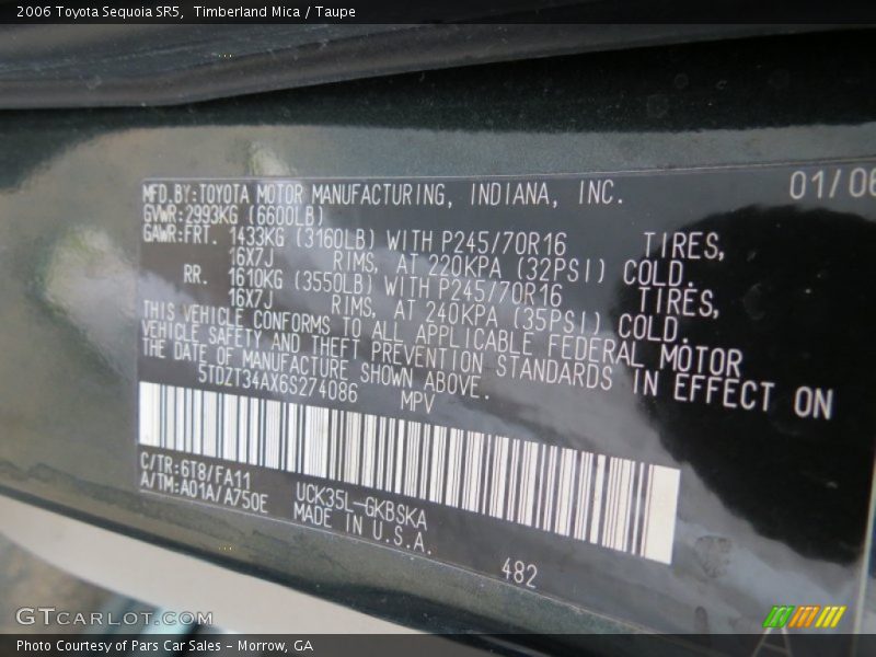 6T8 - 2006 Toyota Sequoia SR5