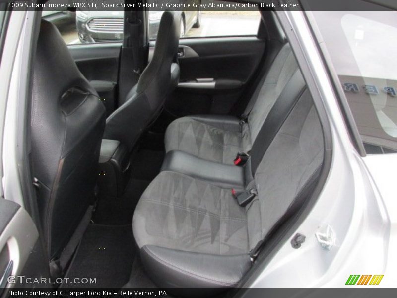 Rear Seat of 2009 Impreza WRX STi