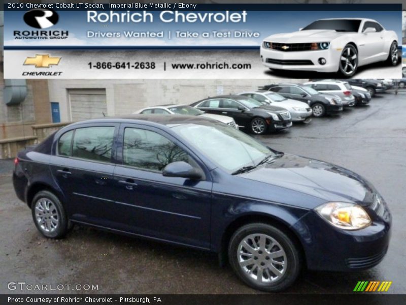 Imperial Blue Metallic / Ebony 2010 Chevrolet Cobalt LT Sedan