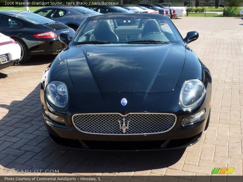 Nero (Black) / Nero/Bordeaux 2006 Maserati GranSport Spyder