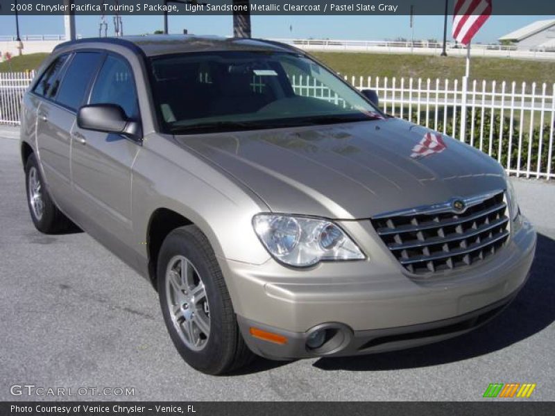Light Sandstone Metallic Clearcoat / Pastel Slate Gray 2008 Chrysler Pacifica Touring S Package