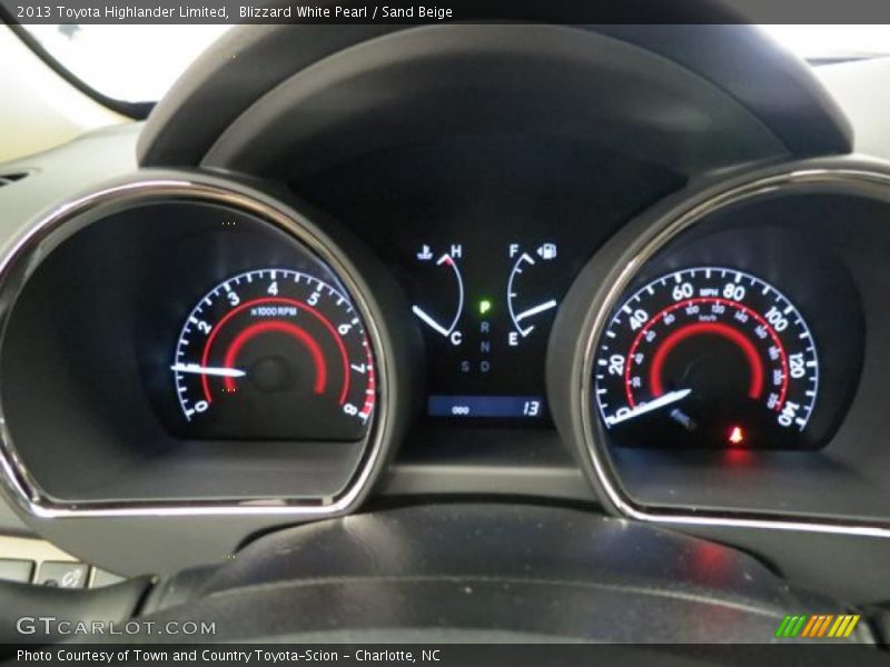  2013 Highlander Limited Limited Gauges