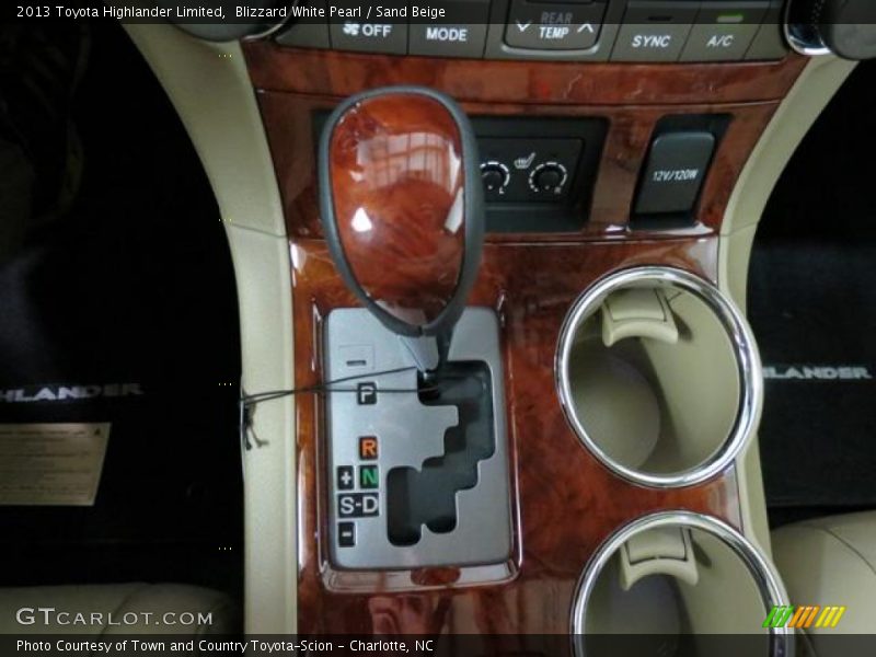  2013 Highlander Limited 5 Speed ECT-i Automatic Shifter