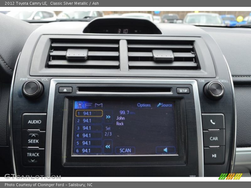 Classic Silver Metallic / Ash 2012 Toyota Camry LE