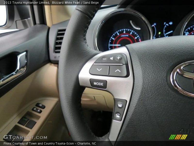 Controls of 2013 Highlander Limited