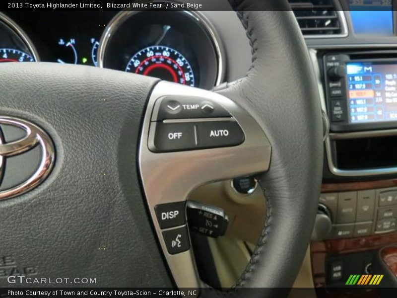 Controls of 2013 Highlander Limited