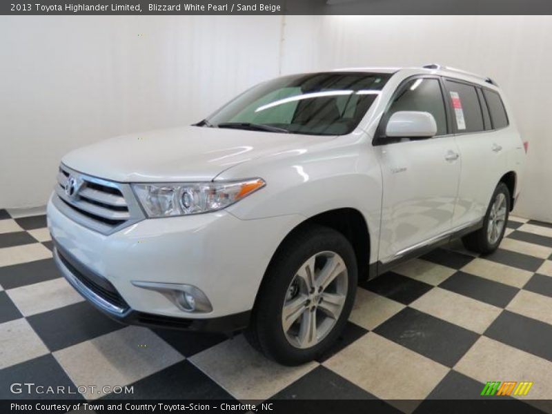 Blizzard White Pearl / Sand Beige 2013 Toyota Highlander Limited