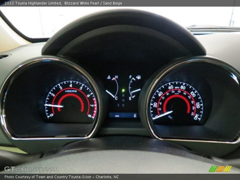 Blizzard White Pearl / Sand Beige 2013 Toyota Highlander Limited