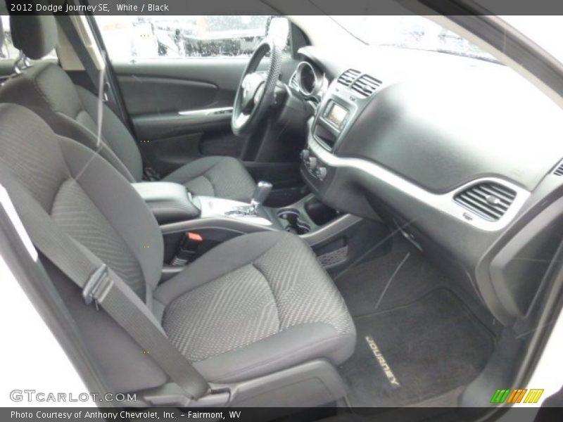 White / Black 2012 Dodge Journey SE