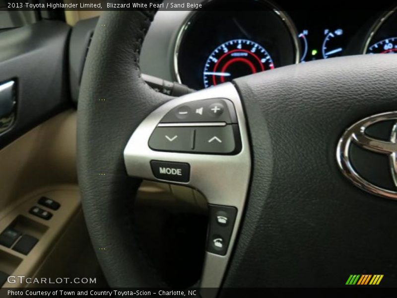 Blizzard White Pearl / Sand Beige 2013 Toyota Highlander Limited