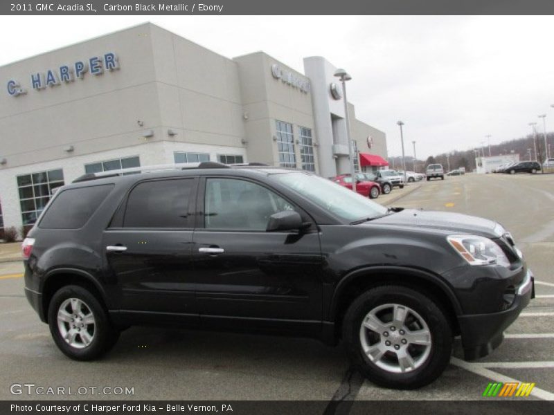 Carbon Black Metallic / Ebony 2011 GMC Acadia SL