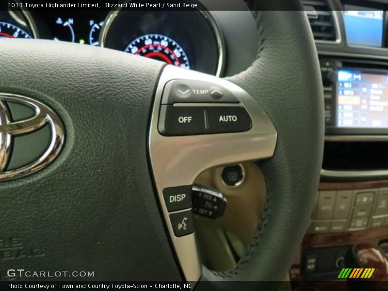 Blizzard White Pearl / Sand Beige 2013 Toyota Highlander Limited