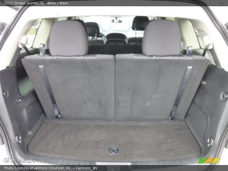 White / Black 2012 Dodge Journey SE
