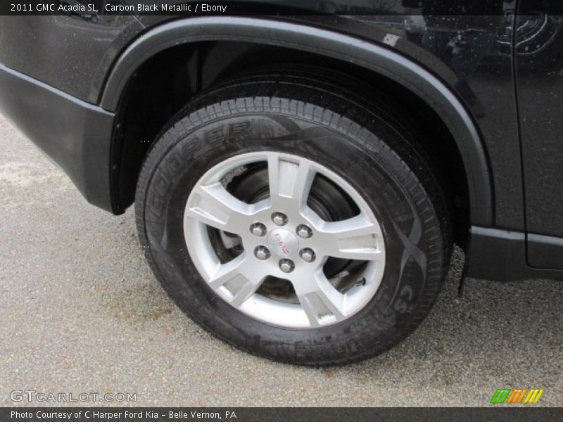 Carbon Black Metallic / Ebony 2011 GMC Acadia SL