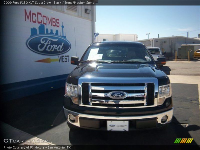Black / Stone/Medium Stone 2009 Ford F150 XLT SuperCrew