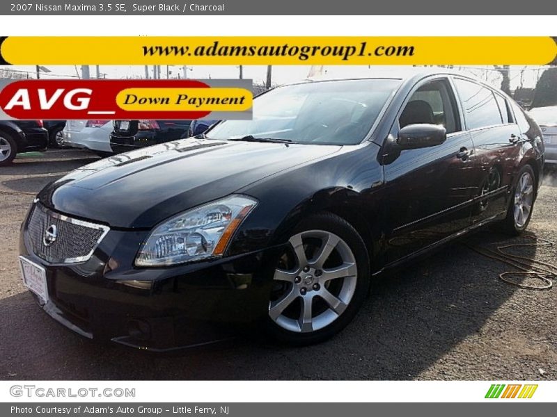 Super Black / Charcoal 2007 Nissan Maxima 3.5 SE